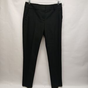 Ann Taylor Factory Black Career Wear to Work Flat Front Straight Leg Pants 8T